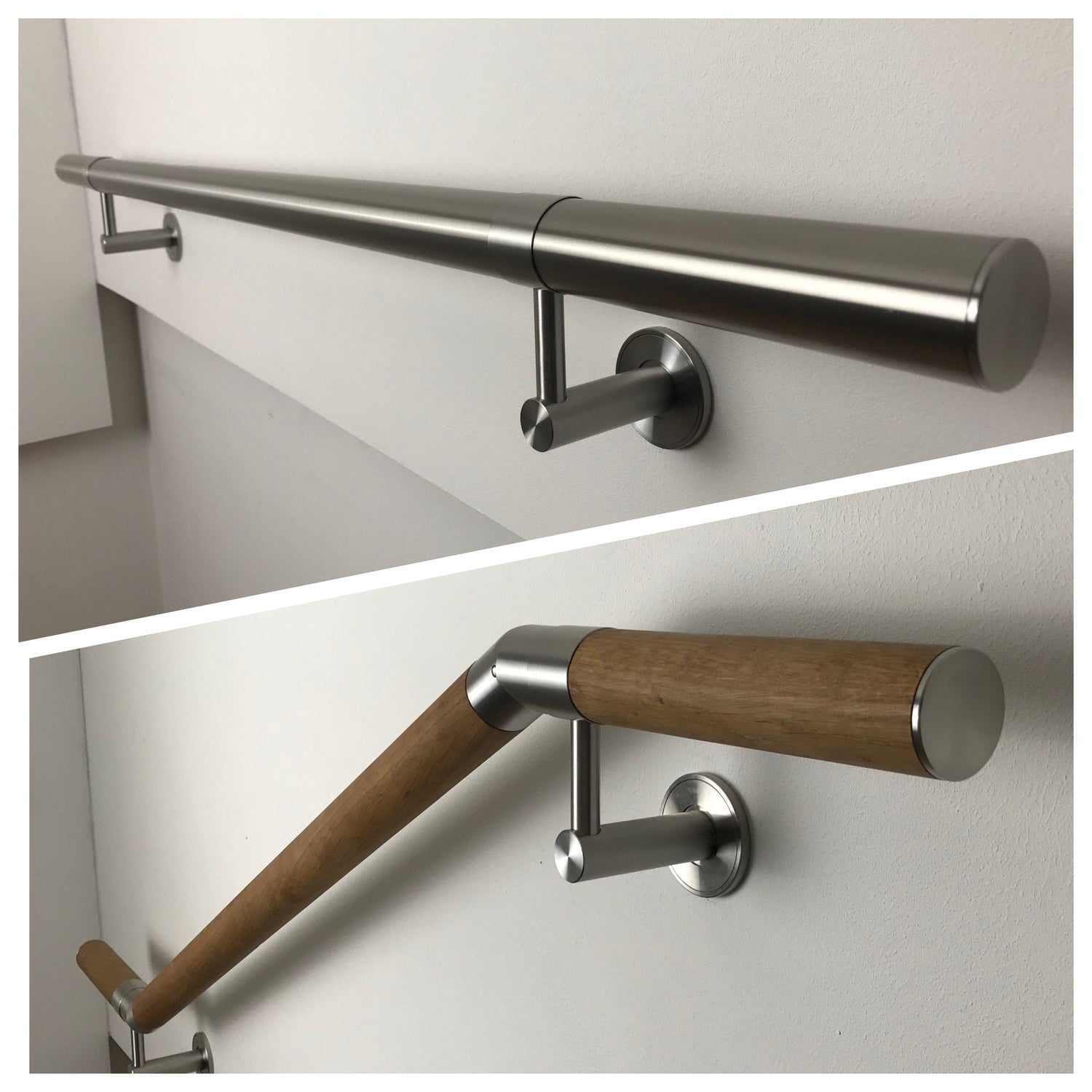 Contemporary Oak & Stainless Handrails – CoreMount