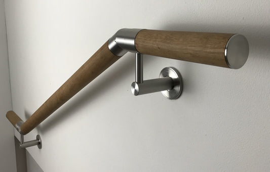 Adjustable oak handrail