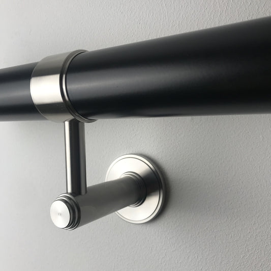 Modern Heritage Black Stainless Steel Modular Handrail Kit – UK Made