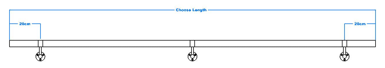 Black Stainless Steel Modular Handrail Kit – 42.4mm Diameter