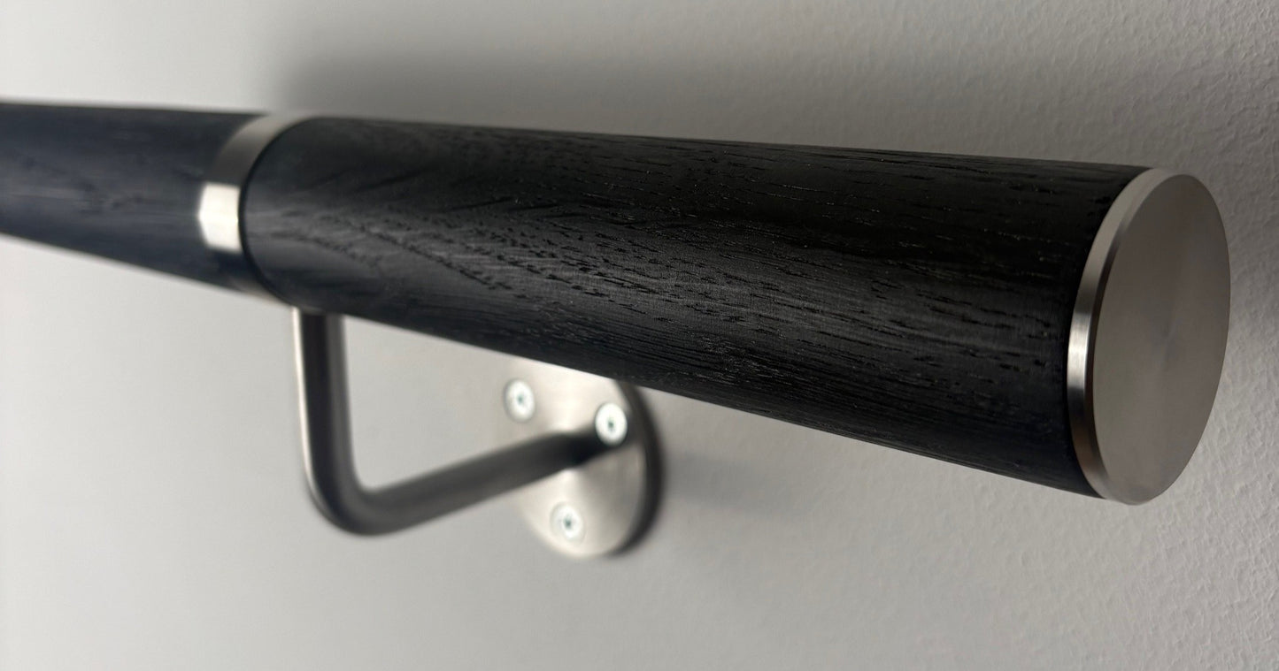 Slimline Oak Wall Handrail Kit