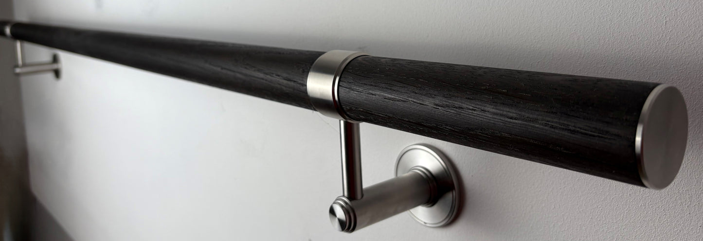 Modern Heritage Black Oak Handrail Kit – UK Made
