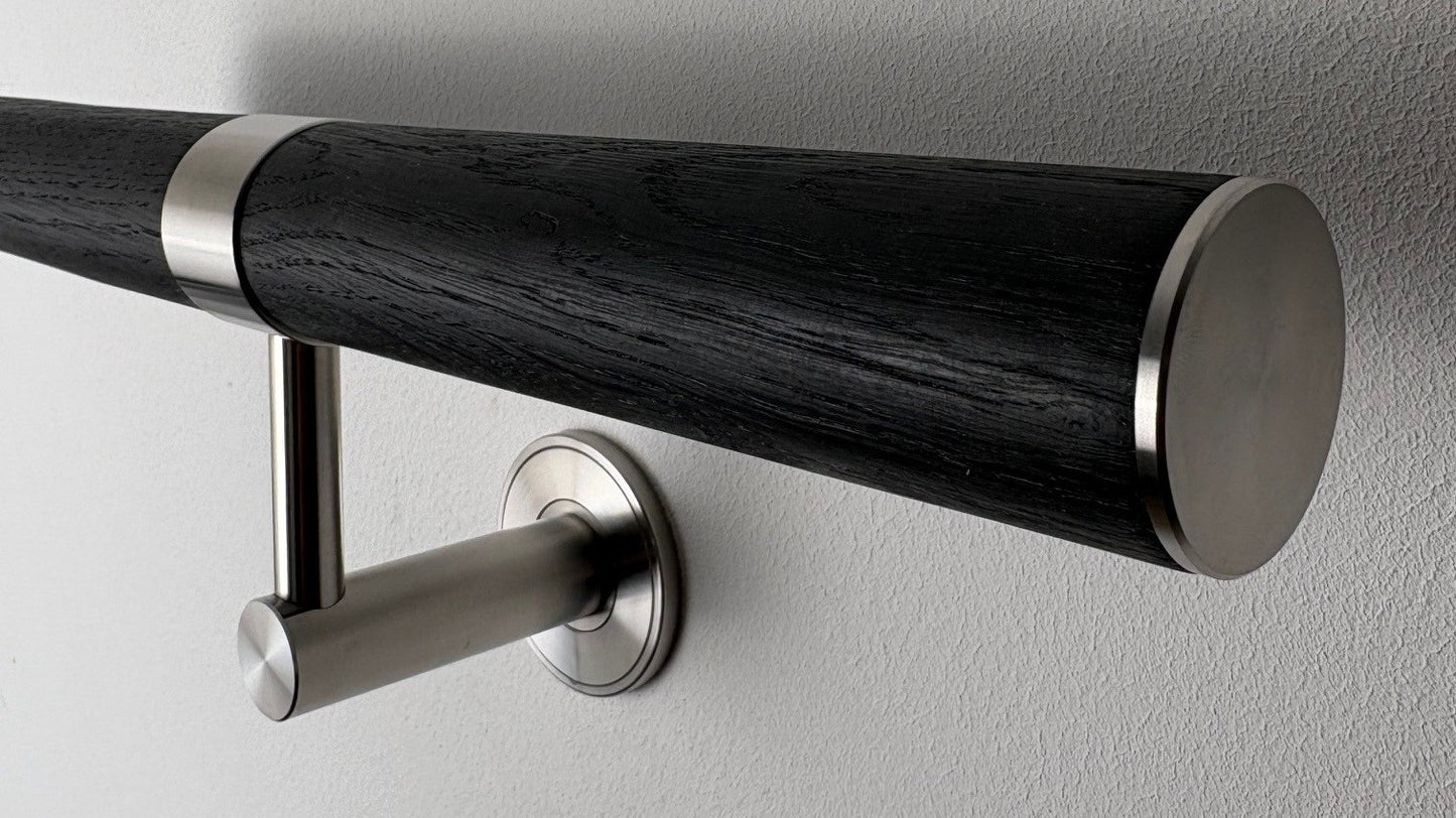 Premium Contemporary Oak Wall Handrail Kit