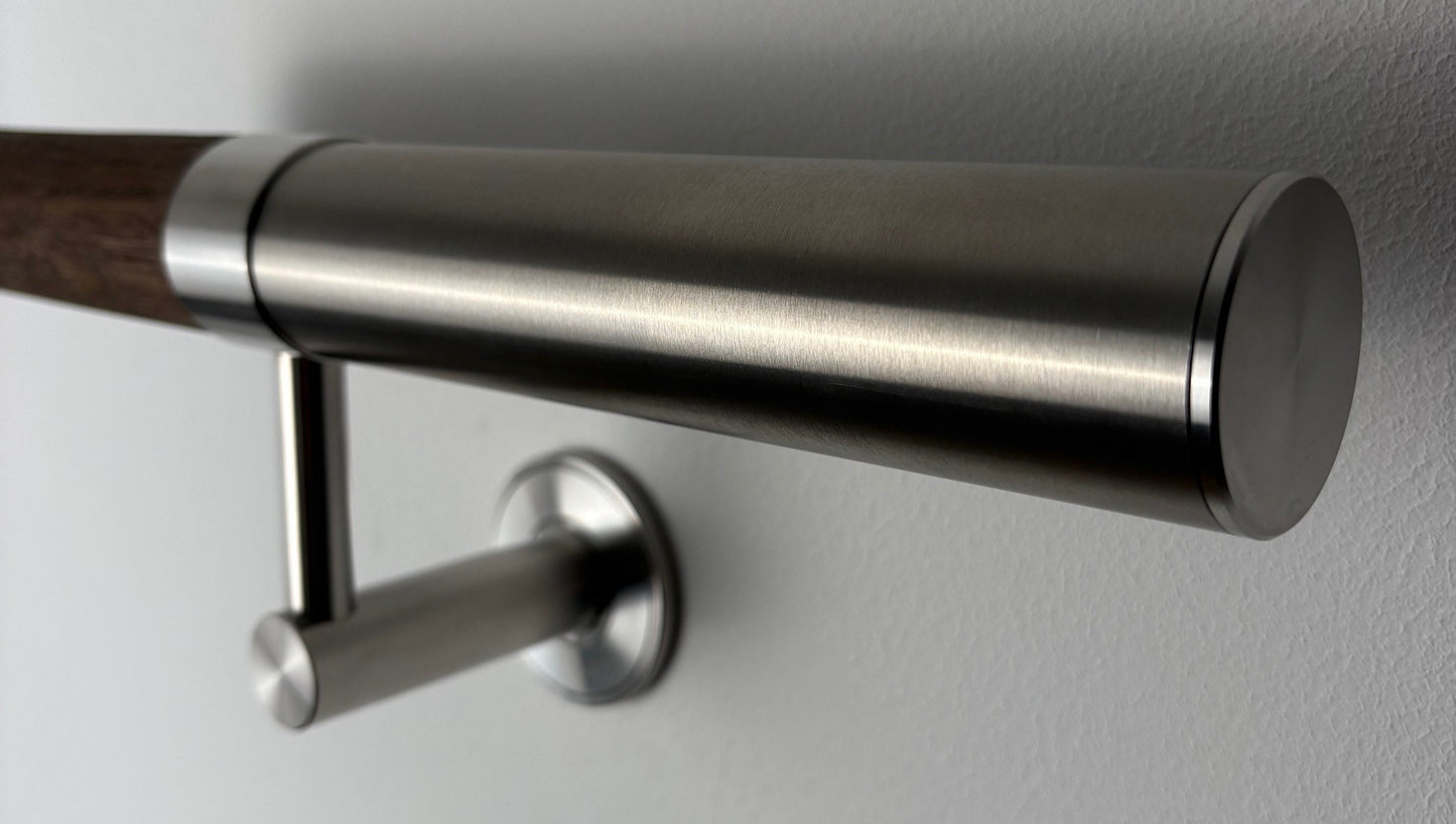 Premium Contemporary Oak Wall Handrail Kit