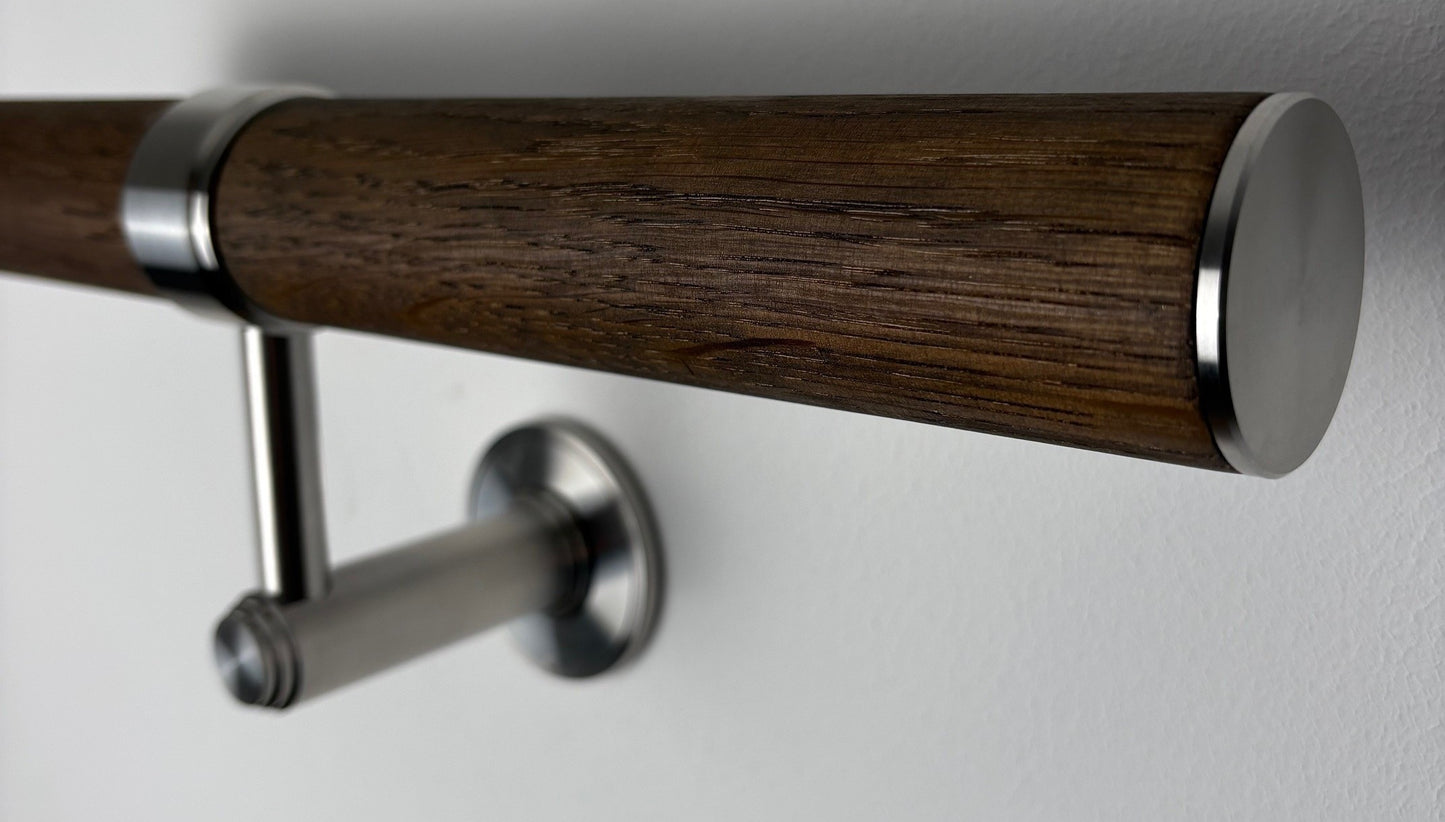 Premium Heritage Oak Wall Handrail Kit