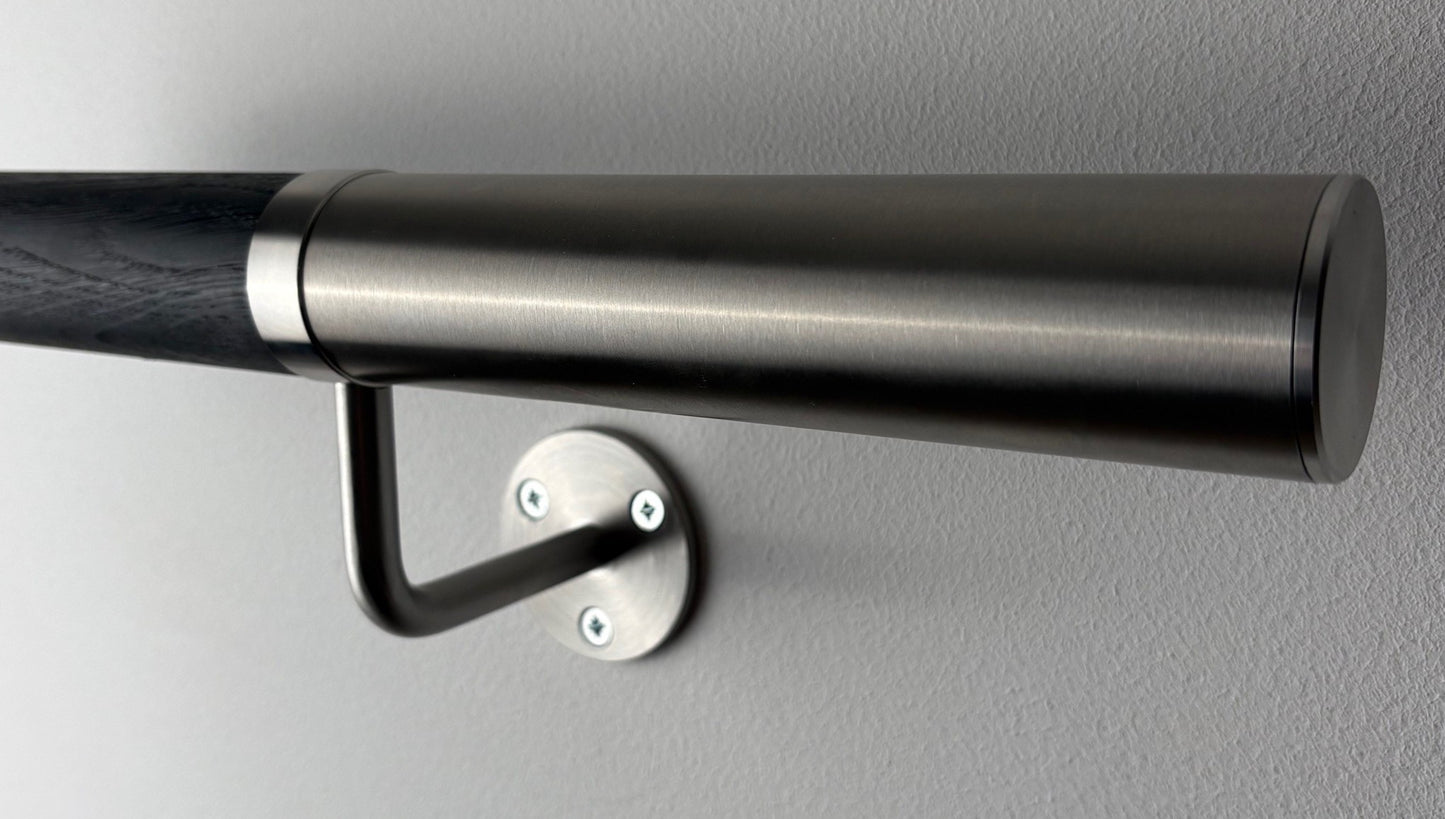 Slimline Oak Wall Handrail Kit