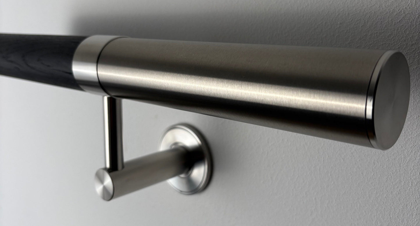 Premium Contemporary Oak Wall Handrail Kit