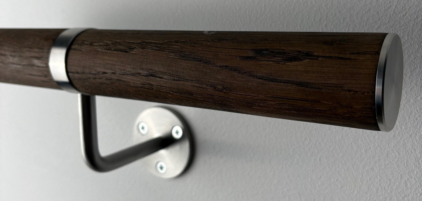 Slimline Oak Wall Handrail Kit