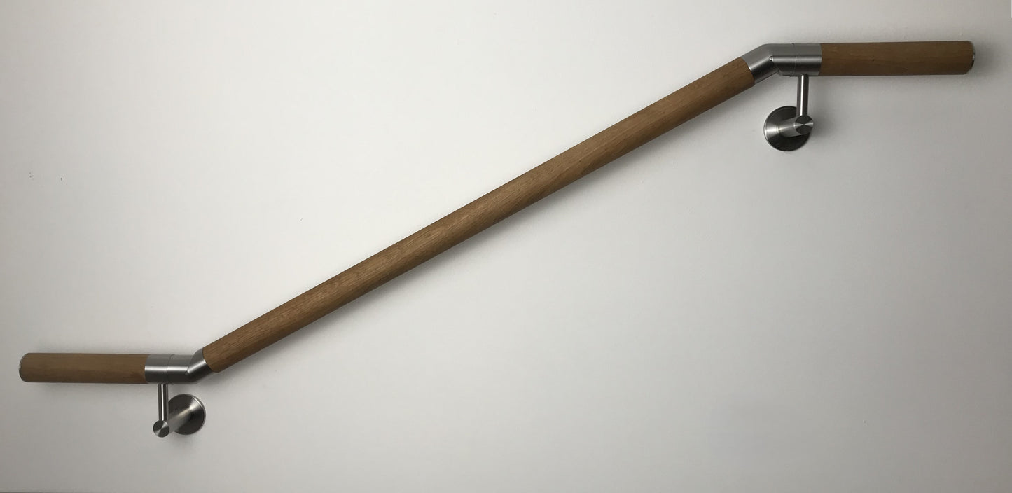 Solid oak handrail
